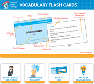 1500 VOCABULARY FLASH CARDS + ONLINE for GRE GMAT SAT CAT – HIGH QUALITY Vocabulary FLASH CARDS + 50 Online Exercises