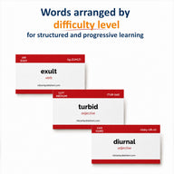 1500 VOCABULARY FLASH CARDS + ONLINE for GRE GMAT SAT CAT – HIGH QUALITY Vocabulary FLASH CARDS + 50 Online Exercises