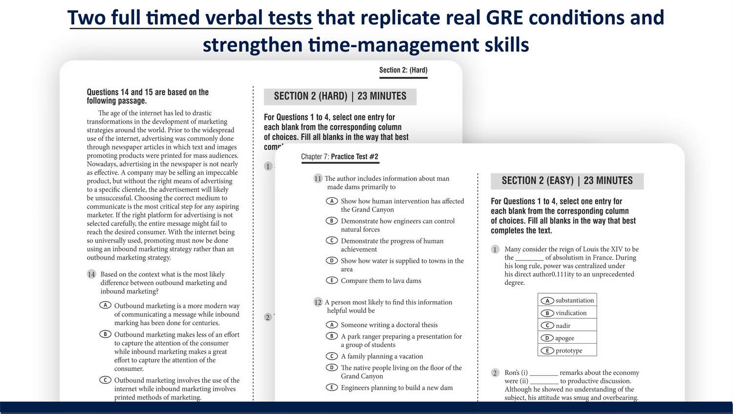 GRE COMPLETE COURSE - 6 Practice Tests + Analytical Writing : Book 2 + Master Wordlist : 1535 Words + Quantitative Reasoning Supreme + Verbal Reasoning Supreme - Test Prep Series