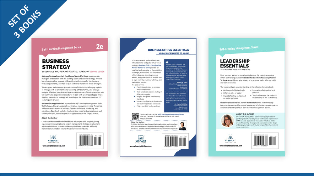 Strategy, Ethics & Leadership Essentials Combo: Strategic Management, Corporate Governance, CSR, and High-Performance Teams (Set of 3 Books)