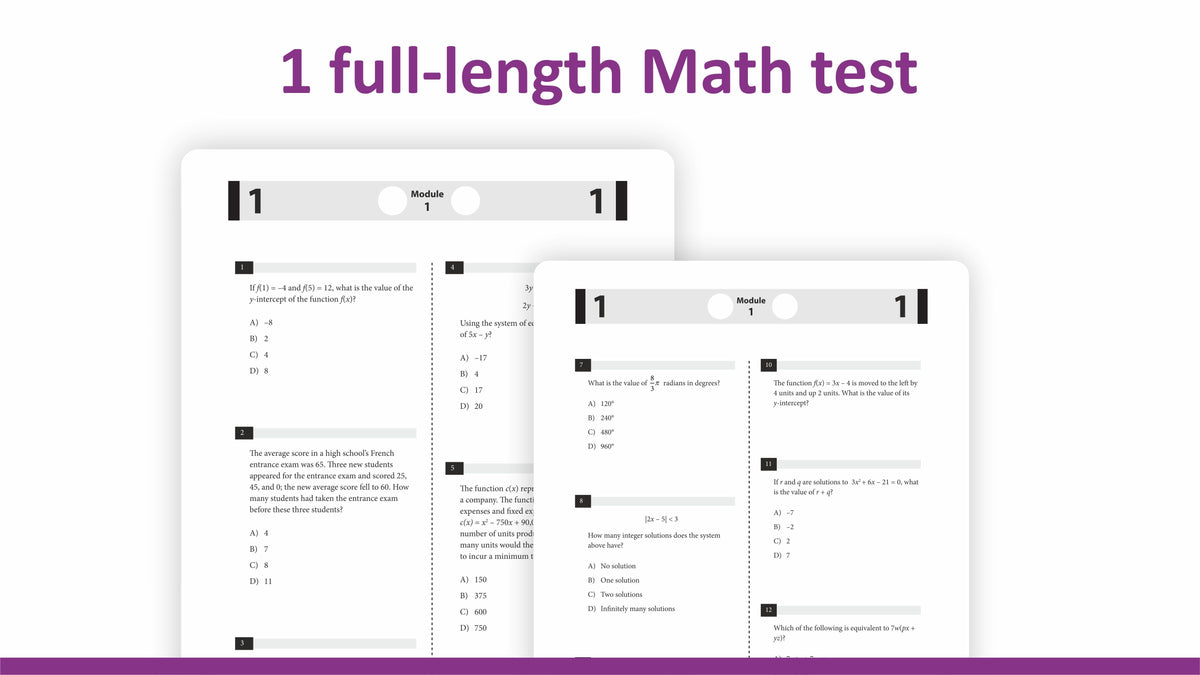 Digital SAT Math Practice Questions - Vibrant Publishers India