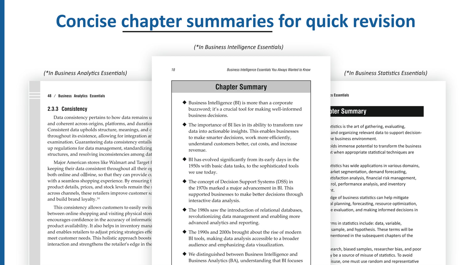 Business Analytics, Business Intelligence & Business Statistics Essentials You Always Wanted to Know