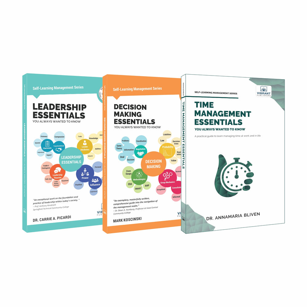 Time, Decision Making & Leadership Essentials Combo: Practical Guides to Productivity, Critical Thinking & Team Success (Set of 3 Books)