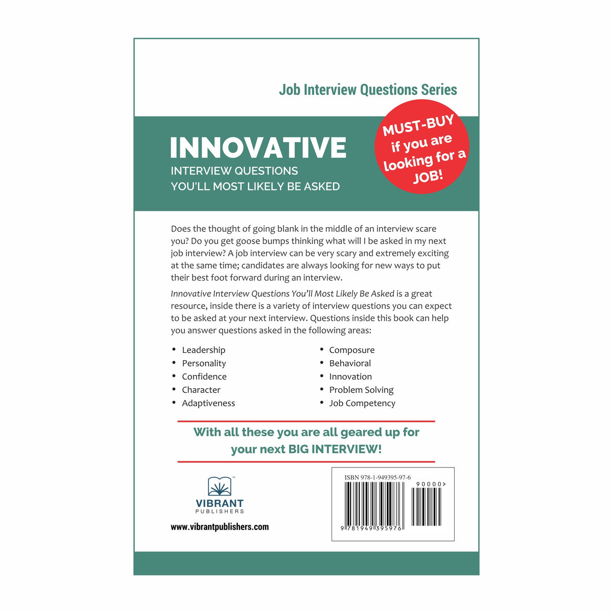 Interview Note Books Job Interview Questions Books - Vibrant Publishers India