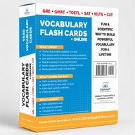1500 VOCABULARY FLASH CARDS + ONLINE for GRE GMAT SAT CAT – HIGH QUALITY Vocabulary FLASH CARDS + 50 Online Exercises