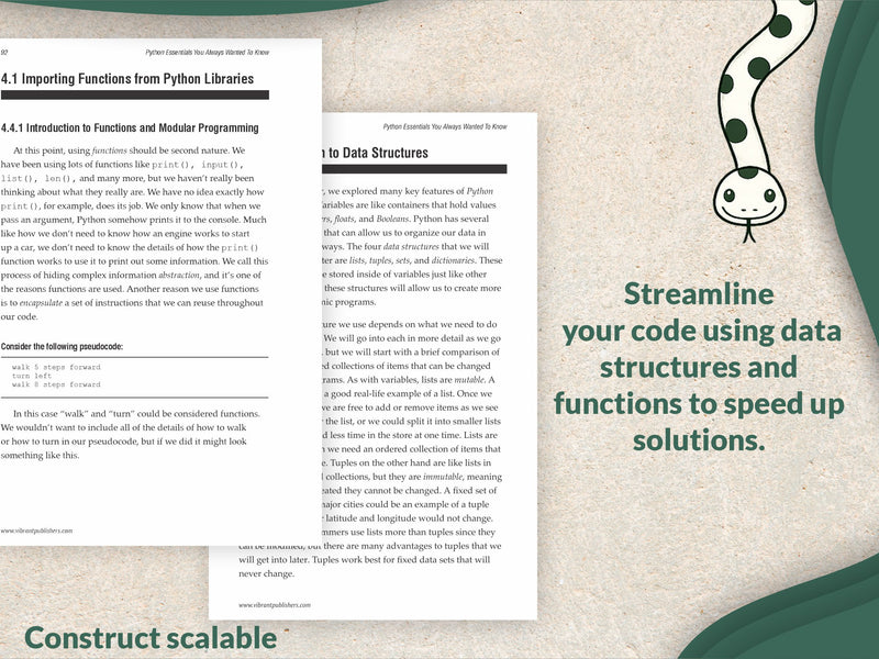 Python Essentials You Always Wanted to Know: Beginner's Guide to Python Programming, Data Structures, Data Analytics with Hands-On Coding Exercises (Self-Learning Management)