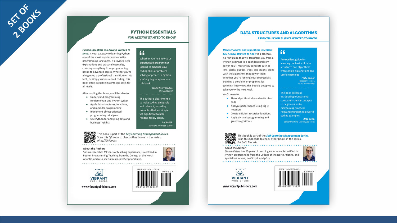 Data Structures and Algorithms + Python Programming Guides: Big O Notation, Recursion, Dynamic Programming, Greedy Algorithms, Object-Oriented Programming, Coding, Interview Prep – Set of 2 Books