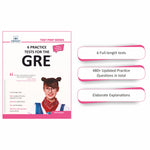 GRE SELF STUDY - 6 Practice Tests + Analytical Writing: Book 1 + Master Wordlist: 1535 Words + Quantitative Reasoning + Reading Comprehension + Text Completion + Complete List - Test Prep Series