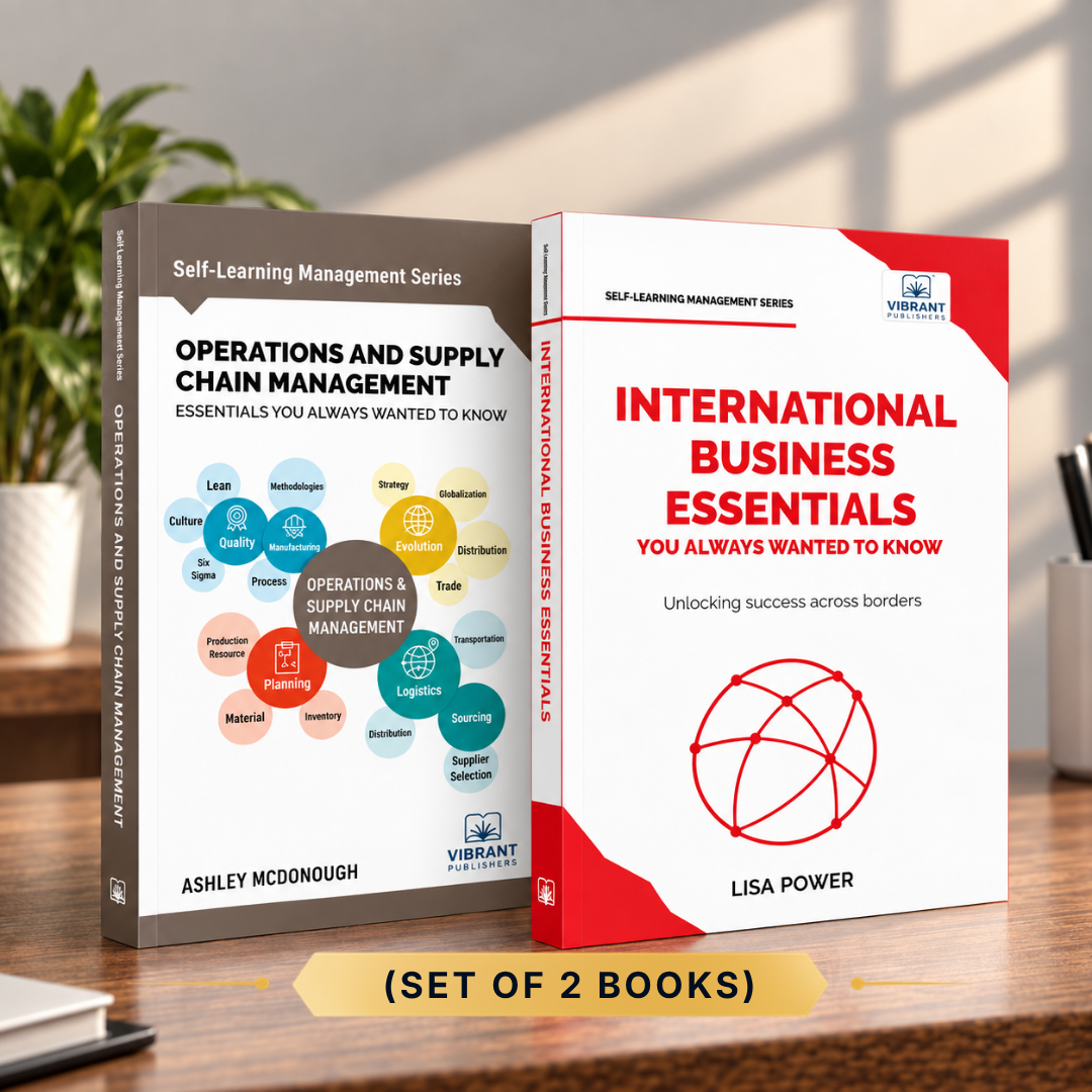 Set of 2 books Comprising of Code to Global Business and Operations by Vibrant Publishers.