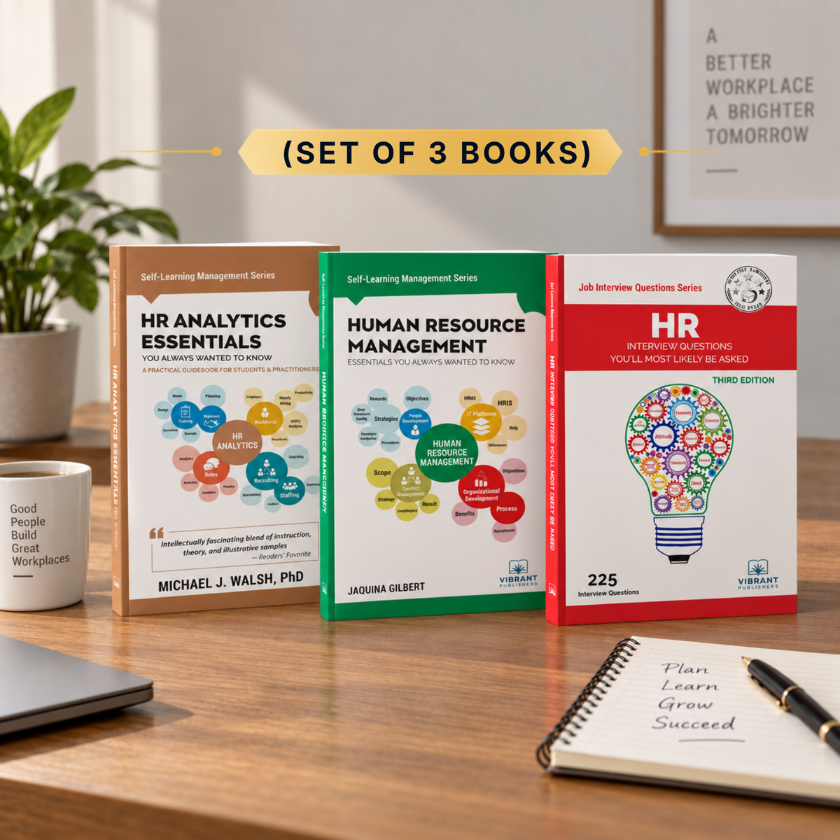Three self-learning guide books for HR.