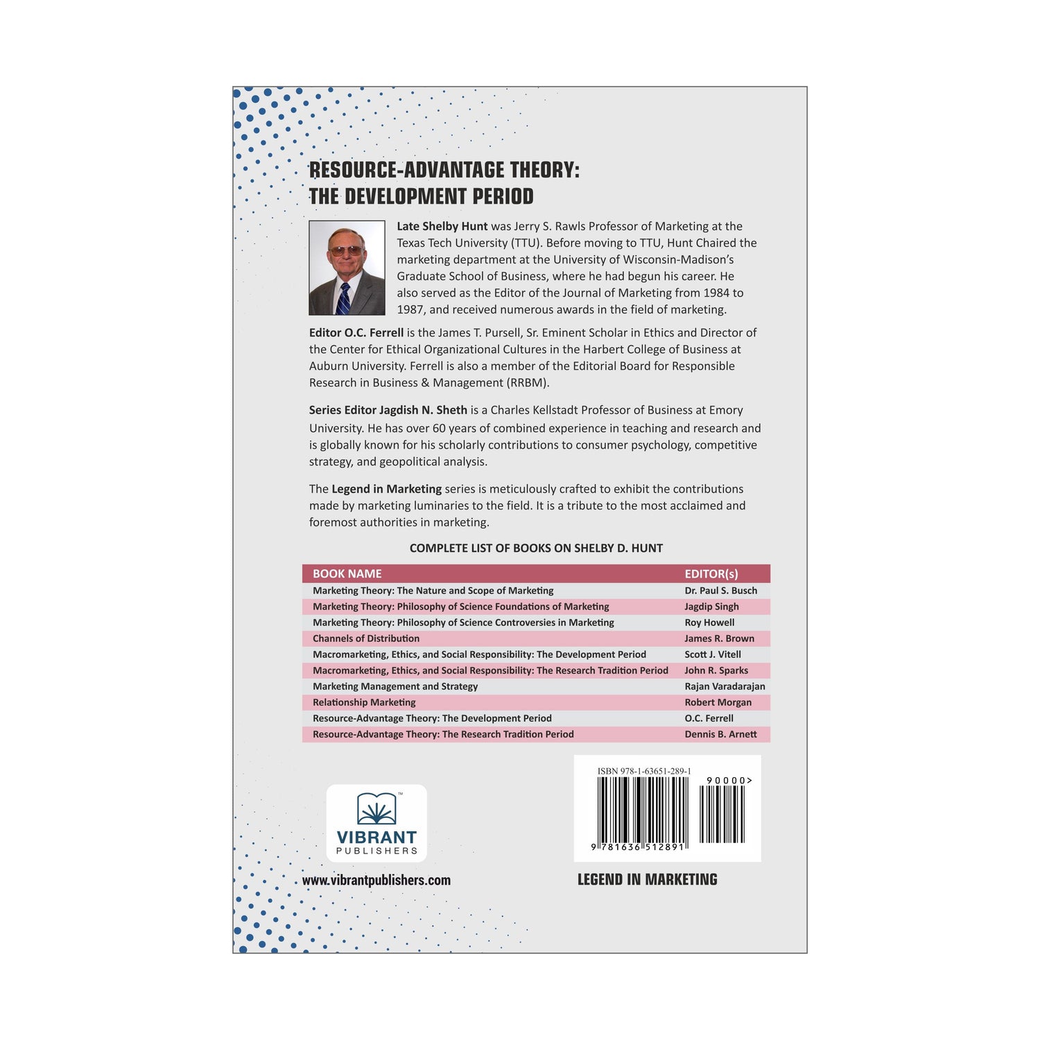 Resource-Advantage Theory: The Development Period