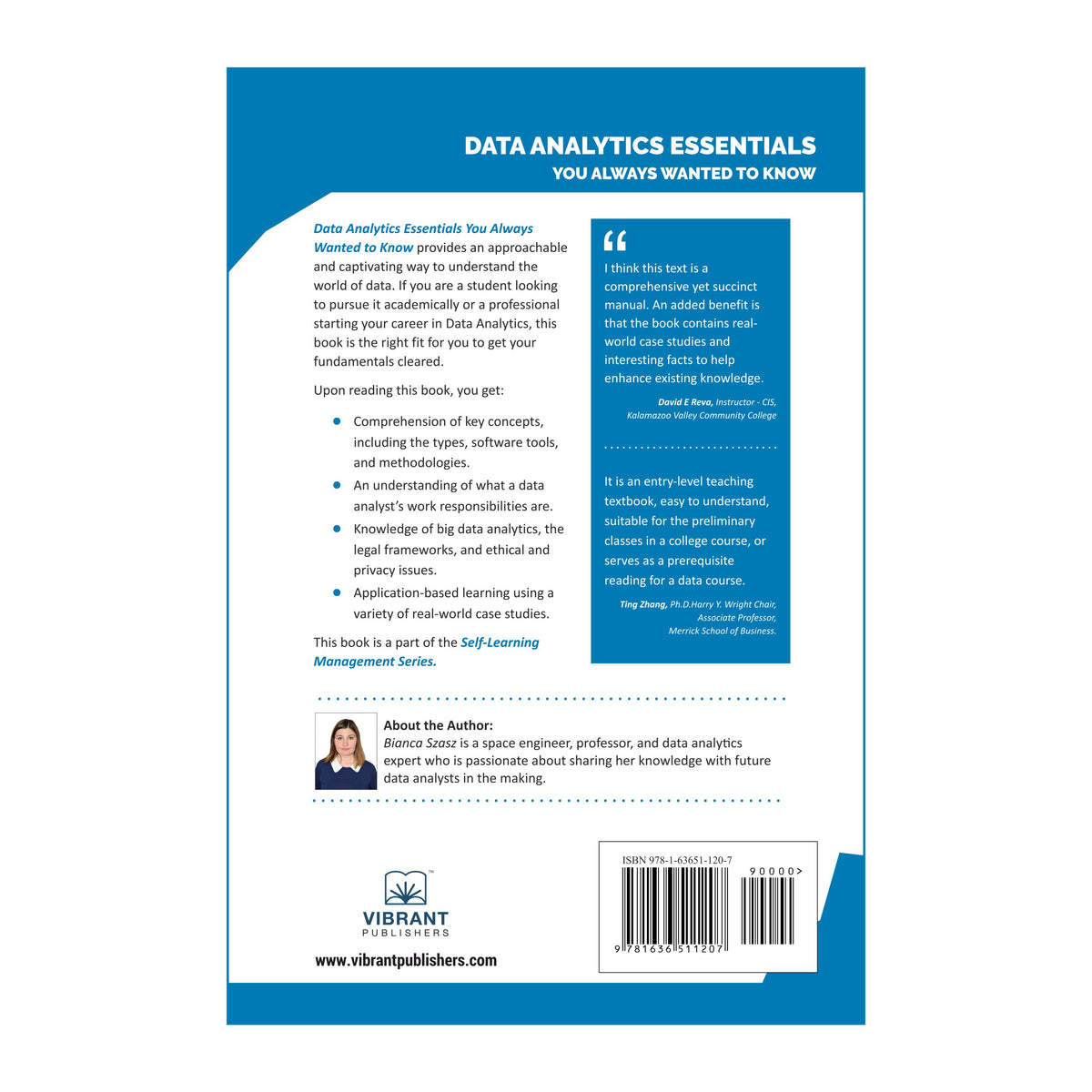 Back cover of Data Analytics Essentials You Always Wanted to Know