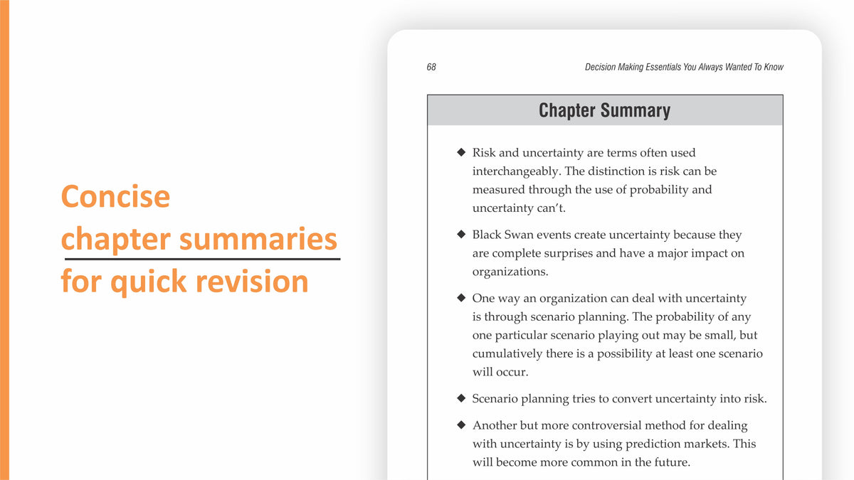 Decision Making Essentials You Always Wanted to Know