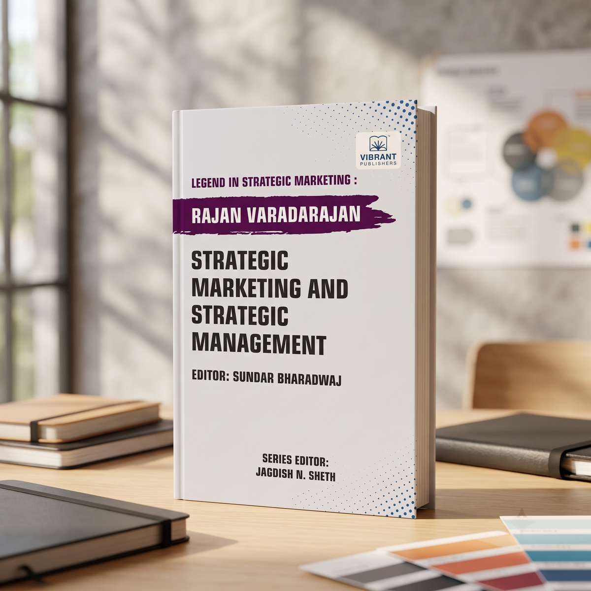 A paperback book titled "Strategic Marketing and Strategic Management" by Rajan Varadarajan.
