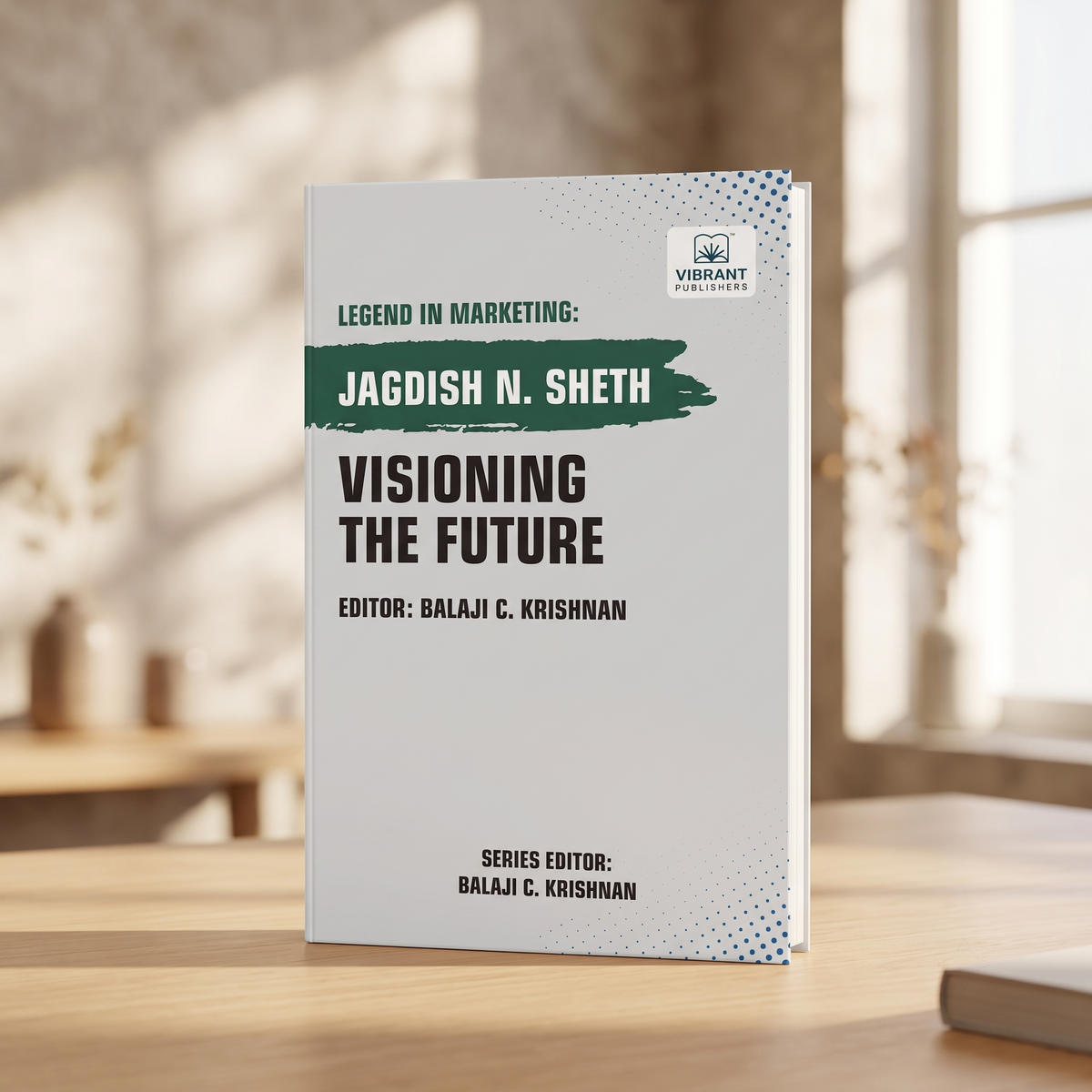 A paperback book titled 'Visioning the Future' by Jagdish N. Sheth.