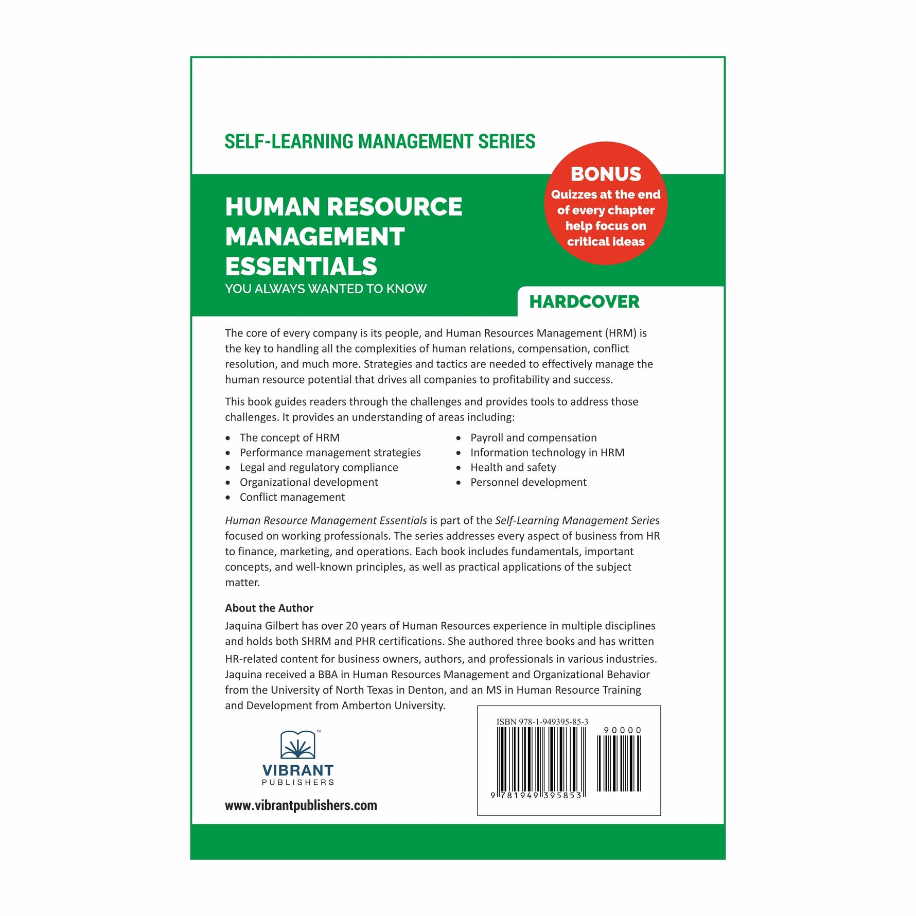 Human resource management learning outcomes and chapter highlights