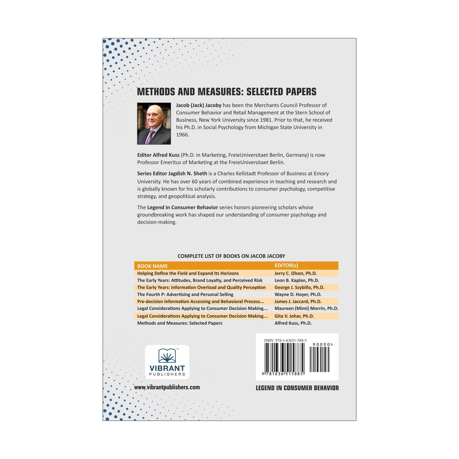 Methods and Measures: Selected Papers