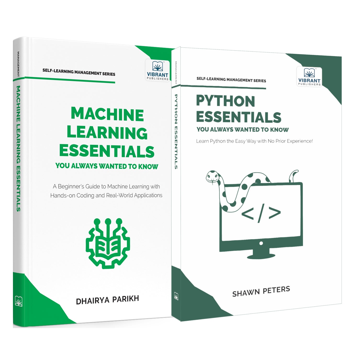 Master Machine Learning & Python: A Beginner’s Guide to ML Algorithms, Python Programming Basics, Supervised Learning, AI Essentials, Hands-On Coding & Real-World Applications (Set of 2 Books)