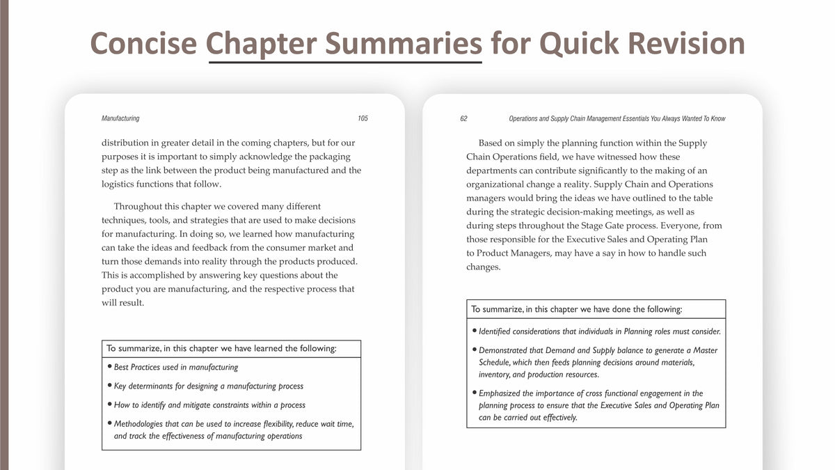 Operations and Supply Chain Management Essentials You Always Wanted To Know