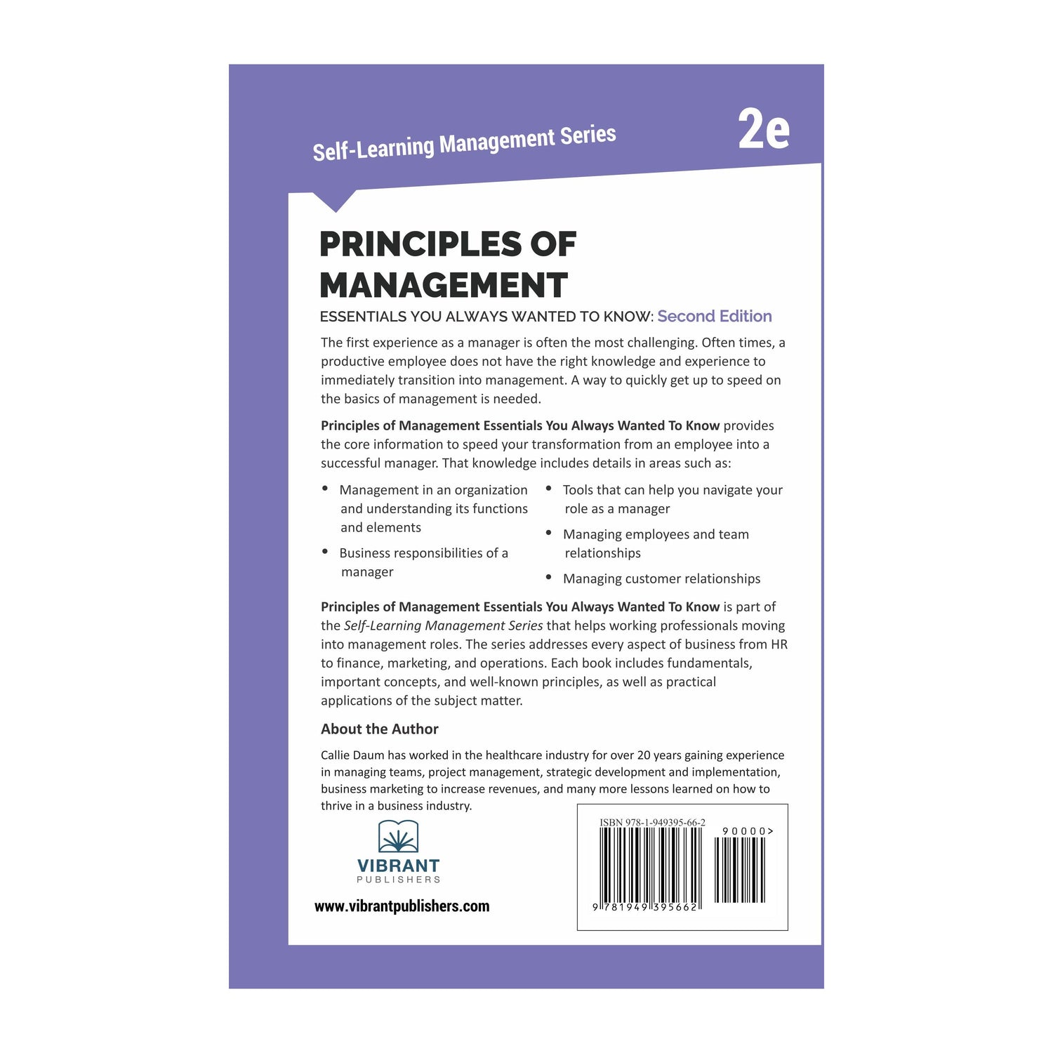 Principles of Management Essentials You Always Wanted To Know (2nd Edition)