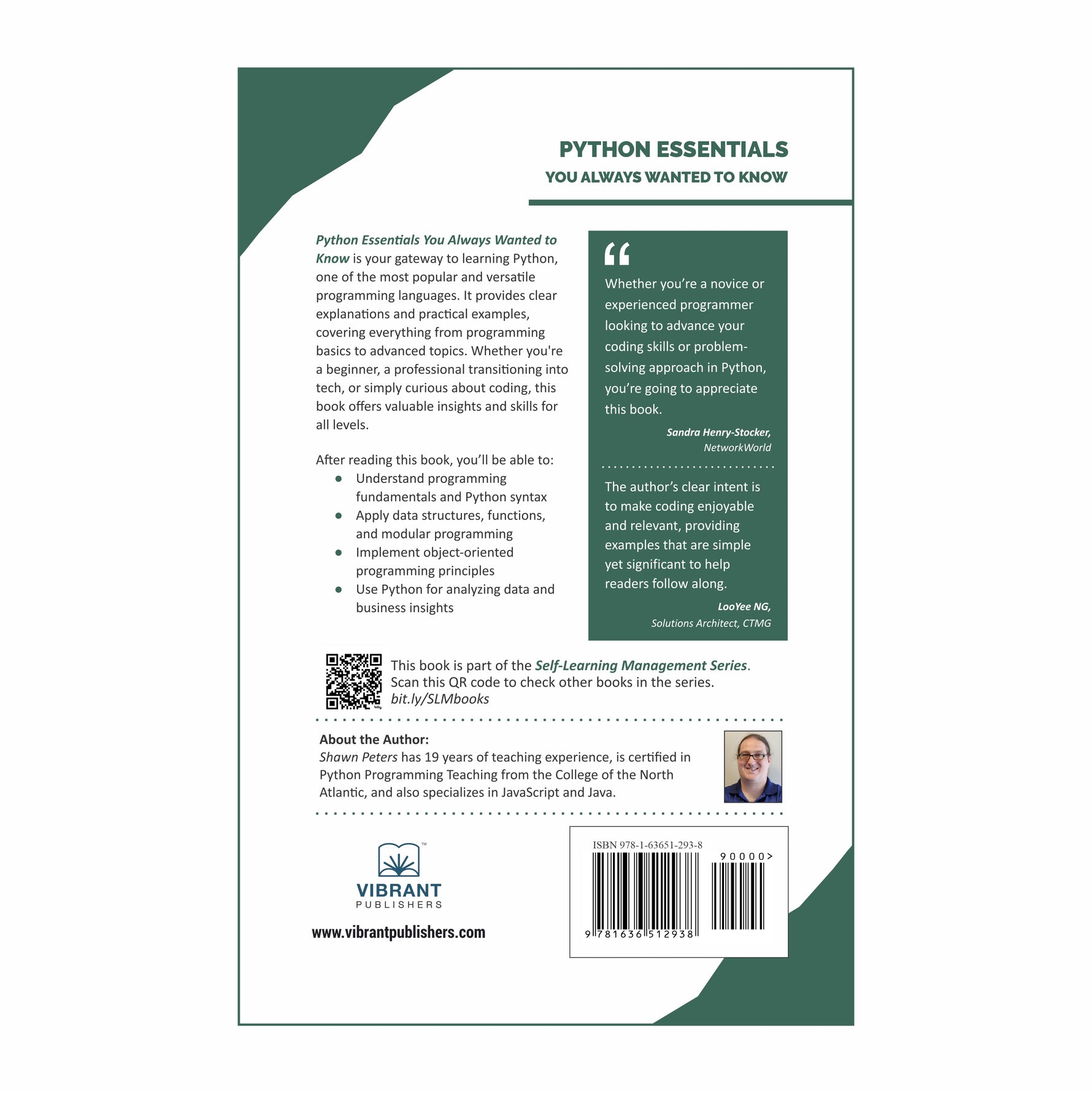 Back cover of Python Essentials You Always Wanted to Know – beginner Python programming guide