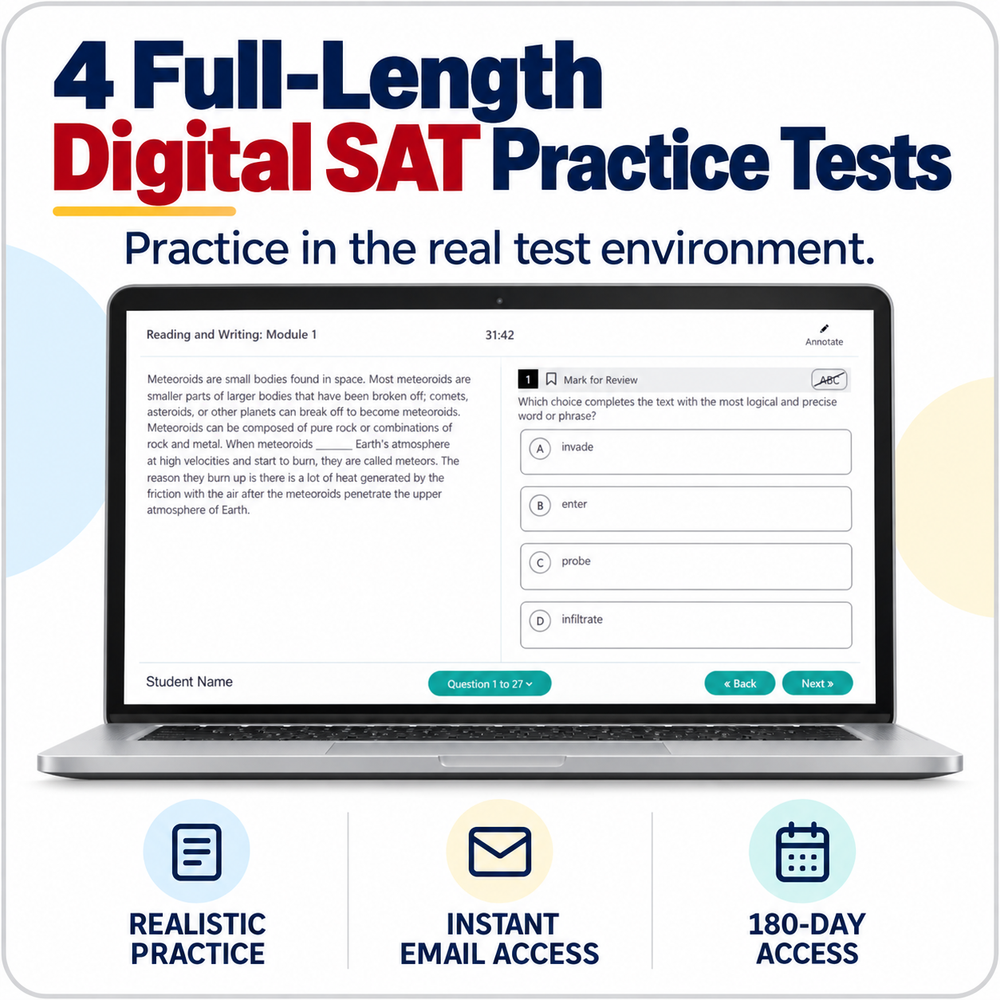 Online Practice Tests for the Digital SAT