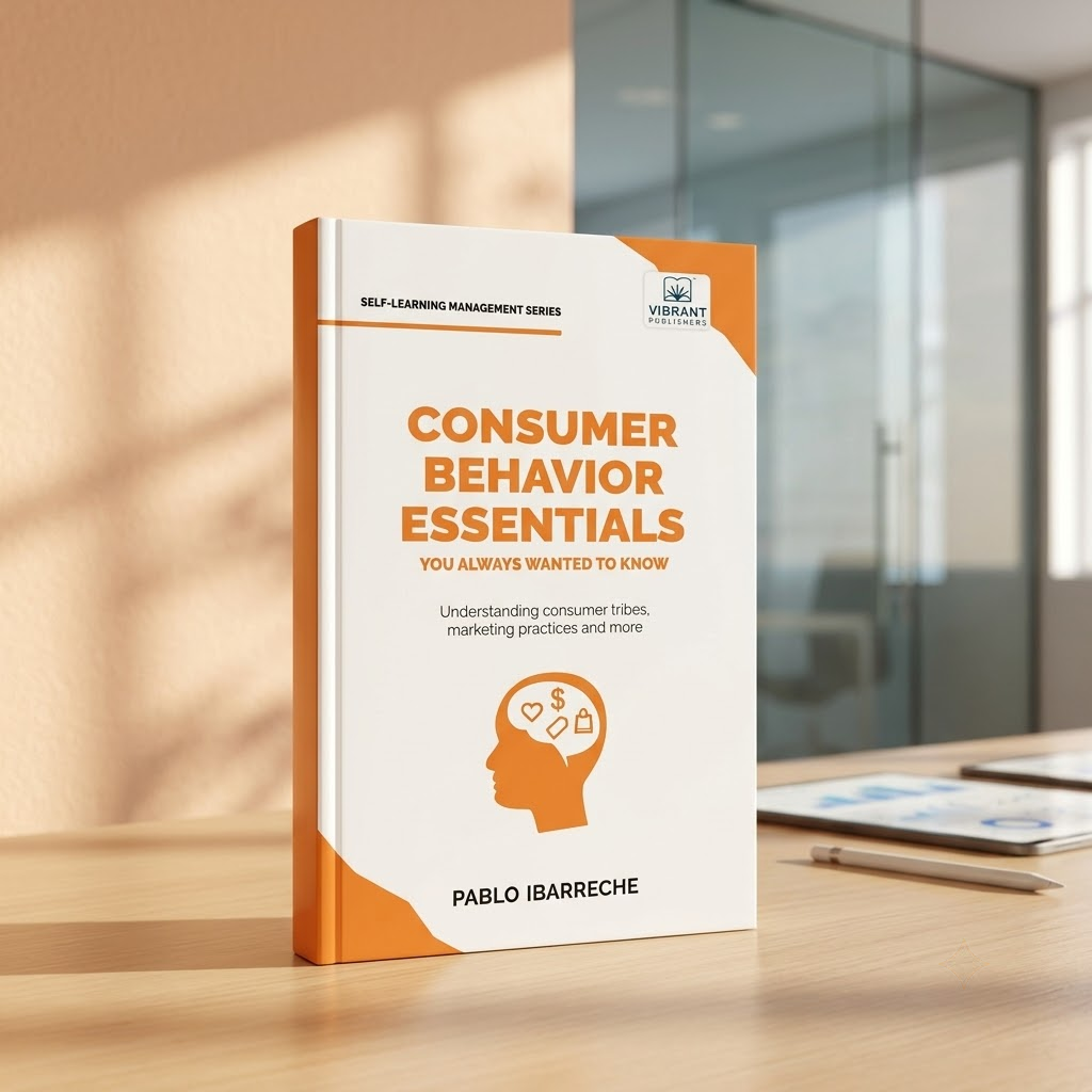A paperback book titled "Consumer Behavior Essentials" by Pablo Ibarreche.