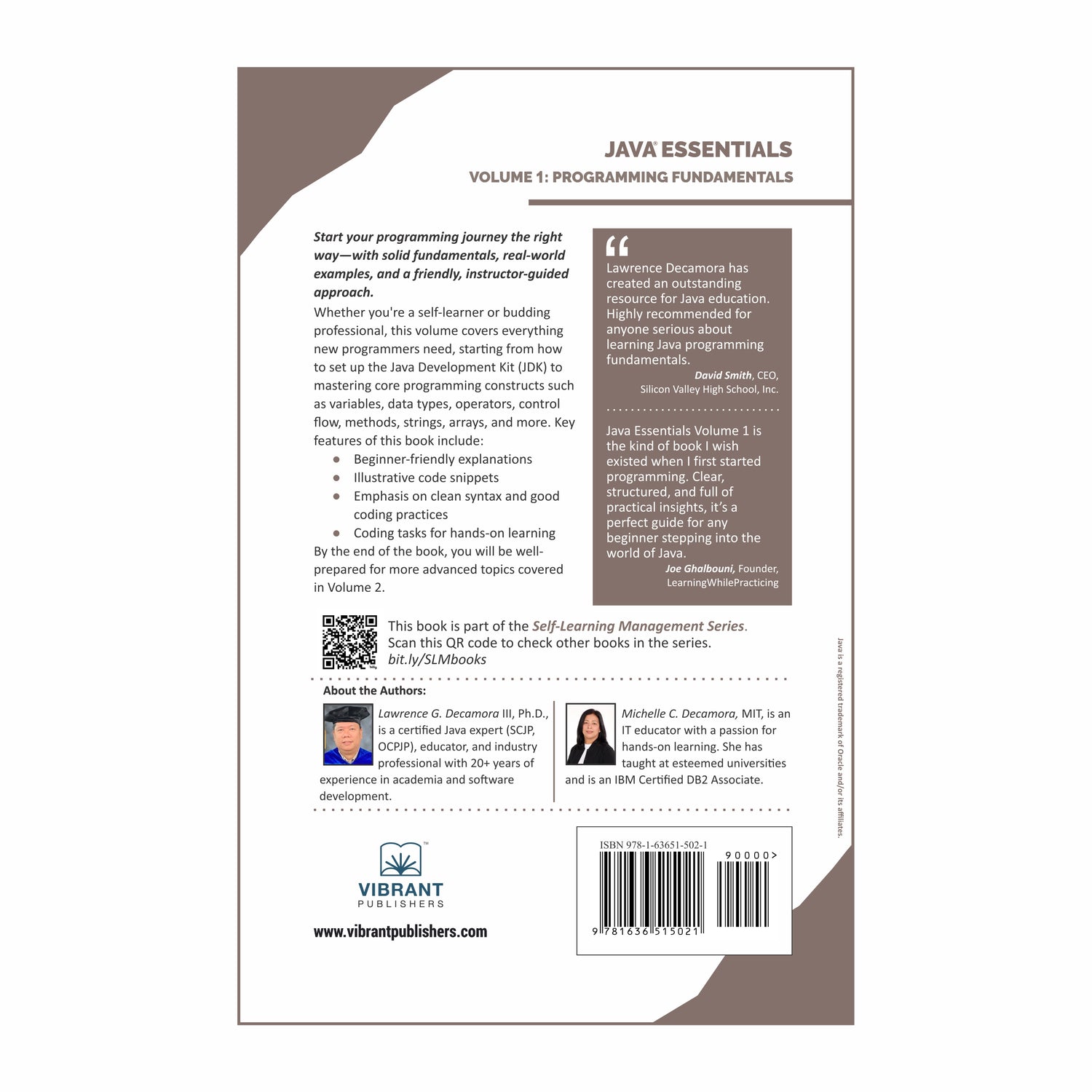 Java Essentials Volume 1: Programming Fundamentals