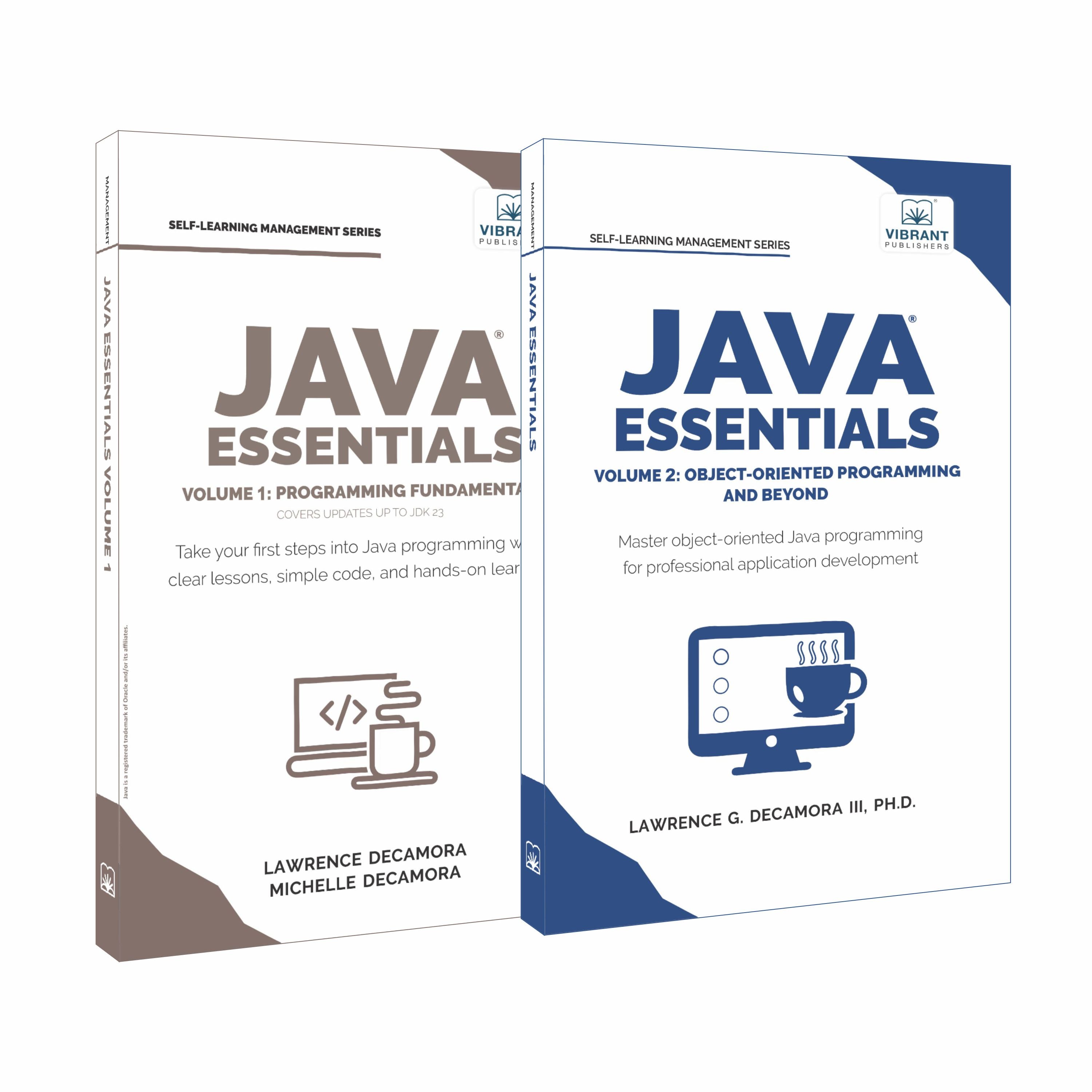 Java Programming Books for Beginners - A Complete 2-Volume Guide to ...